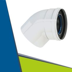 Alu/Alu könyök 45° D60/100