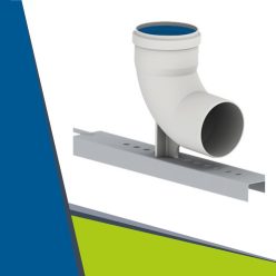 Alu elbow with support 90° D80