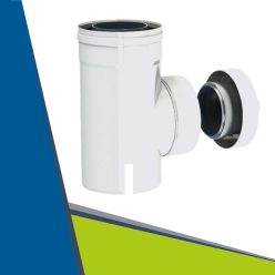 Alu/Alu ellenőrző T-idom mérőponttal D60/100