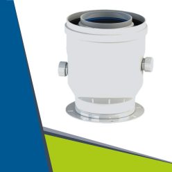   Indító idom kondenzcsapdával,  karimával 60/100-ról 80/125-re lelógós anya