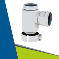   Alu/Alu osztó adapter levegőbilinccsel 60/100-ról 2×80-ra anya