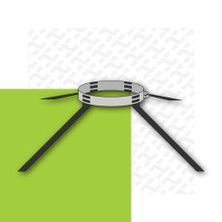   Acél központosító furatokkal flexi rögzítéséhez D80mm