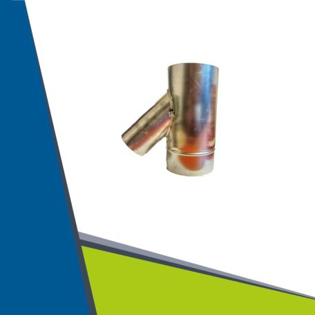 Alu V-piece 45° D130/80