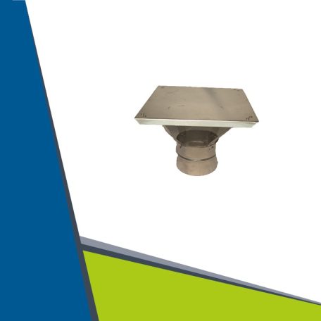 Alu V-piece 45° D130/80