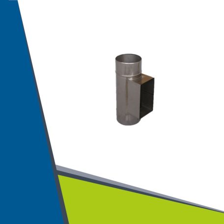 Alu V-piece 45° D130/80