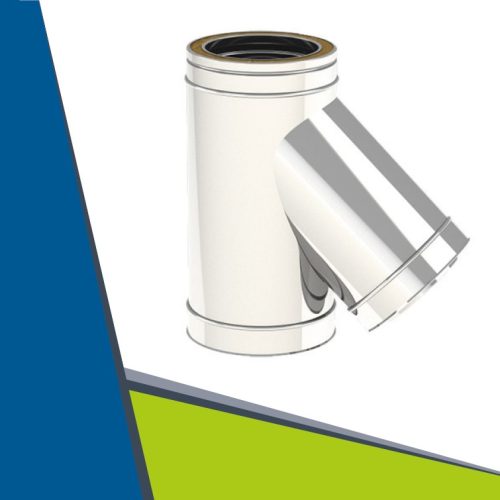 INOX/INOX T-idom 45° D355/405 (gravitációs)