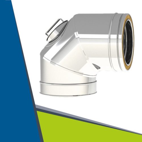 INOX/INOX ellenőrző könyök 90° D150/200