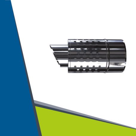 INOX/INOX concentric horizontal air-draw D80/125