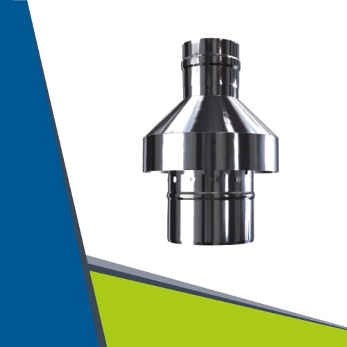 INOX/INOX koncentrikus függőleges kivezetés torkolat D80/125