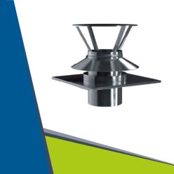 INOX kombinált kürtőfedél D80