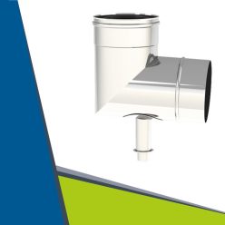 INOX talpas könyök 87° D130 (túlnyomásos)