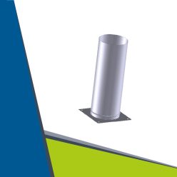 INOX indító, tartó cső gyűjtőkéményhez D150