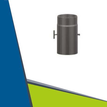 Fireplace stove pipe 250 mm, with draught adjuster D120