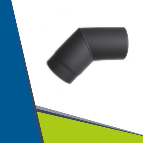 Fireplace stove elbow 45° D150