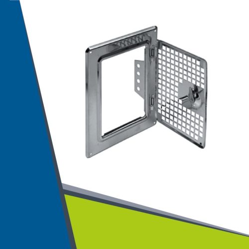 Chimney ventilation door