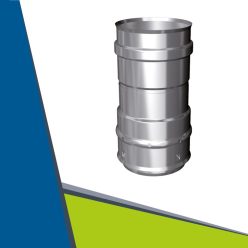 INOX flexi-merev átalakító idom, felső D80