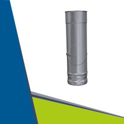 INOX  egyenes cső tisztító nyílással D80