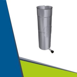   INOX  egyenes cső tisztító nyílással, kondenz elvezetéssel D80