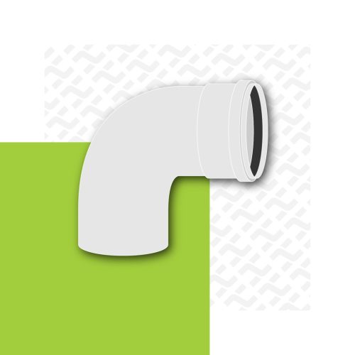 PPs könyök 90° D80