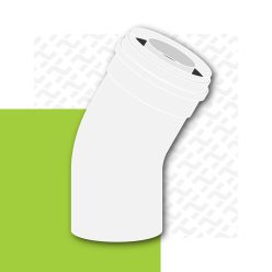 PPs/Alu elbow 45° D80/125