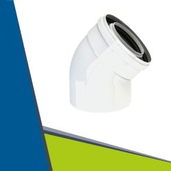 PPs/Alu elbow 45° D60/100