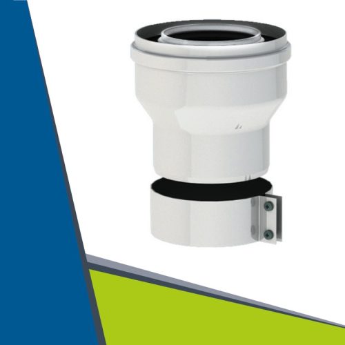 PPs/Alu bővítő idom levegő bilinccsel,  60/100-ról 80/125-re