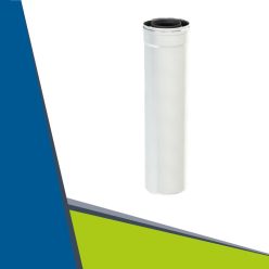   PPs/INOX koncentrikus cső 1000mm egyenes légbeszívóhoz D80/130