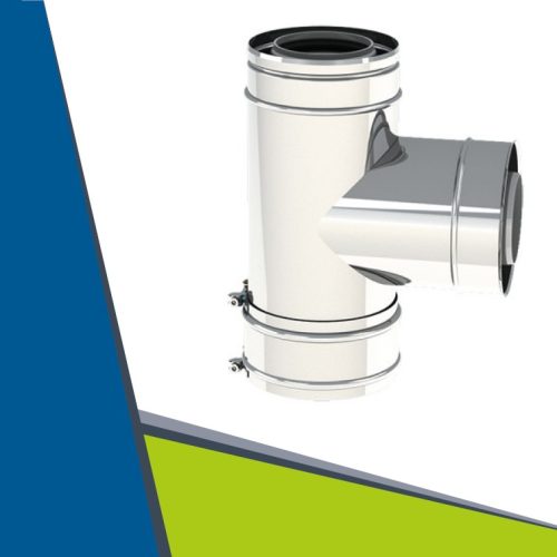 PPs/INOX insulated transitional air intake elbow 93° D110/160