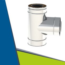 PPs/INOX insulated T-pipe 90° D110/160