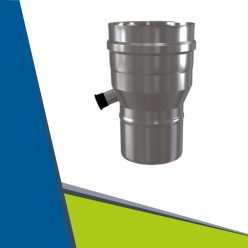   INOX/INOX koncentrikus bővítő 60/100-ról 80/125-re, kondenzcsapdával