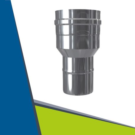 INOX/INOX concentric reduction from D60/100 to D80/125
