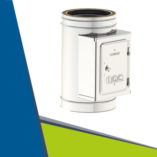 INOX/INOX egyenes ellenőrző A/B=140x120mm D355/405 (gravitációs)