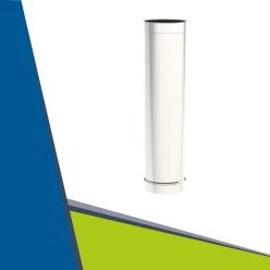 INOX végző cső 1000mm gyűjtőkéményhez D120