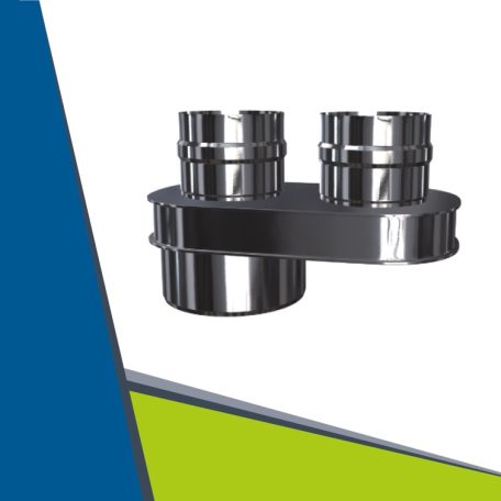 INOX dividing adapter D60/100-2x80