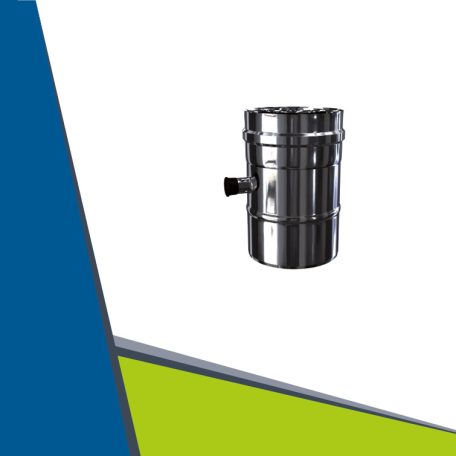 INOX/INOX concentric pipe with condensate collector D80/125