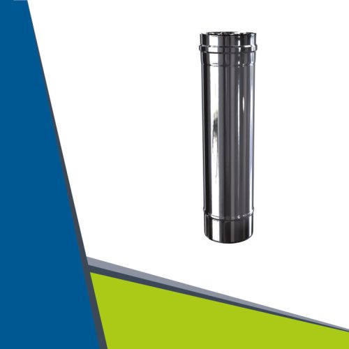 INOX/INOX koncentrikus cső 500mm D80/125