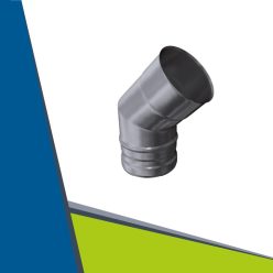 INOX  könyök  45° D80