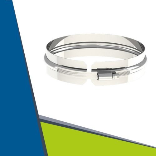 INOX összefogó csőbilincs D150