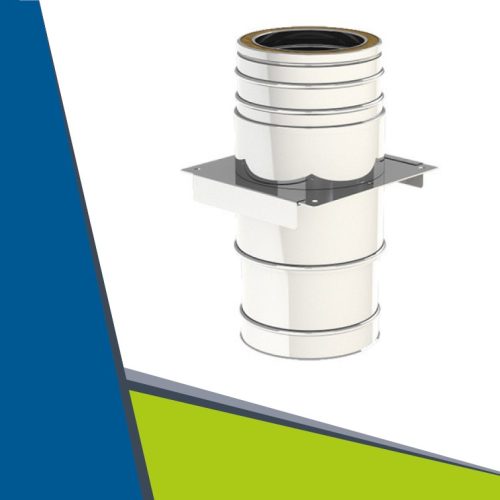 INOX/INOX dilatációs cső rögzítő lemezzel D500/550 (túlnyomásos)