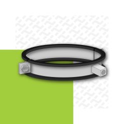 Rubber lined universal clamp 80 mm