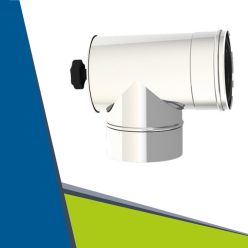 INOX ellenőrző T-idom D130 (túlnyomásos)