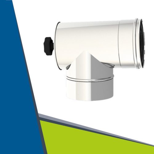 INOX ellenőrző T-idom D355 (túlnyomásos)