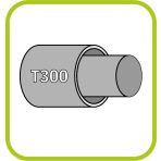 80/130mm INOX/INOX koncentrikus T300